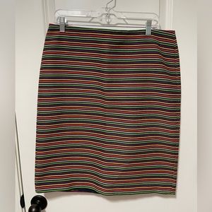 Multi-colored Horizontal striped Women’s Size 14 Talbots Skirt